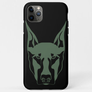 Legergroene Doberman  Case-Mate iPhone Case