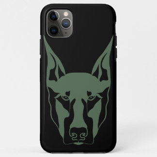 Legergroene Doberman Case-Mate iPhone Case