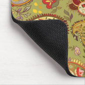 Legergroene florpaisley muismat (Hoek)