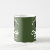 Legergroene Gepersonaliseerde Afstudeercadeau Koffiemok (Center)