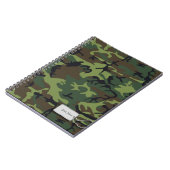 Legergroene militaire Camouflage Notitieboek (Linkerzijde)