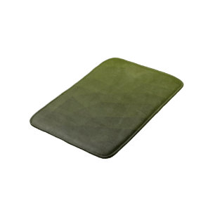 Legergroene olijf gradiënt geometrisch mesh patroo badmat