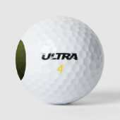Legergroene olijf gradiënt geometrisch mesh patroo golfballen (Logo)