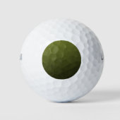 Legergroene olijf gradiënt geometrisch mesh patroo golfballen (Voorkant)
