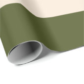 Legergroene Strepen Cadeaupapier (Rol Hoek)