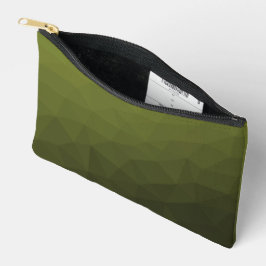 Legergroene verloop geometrisch meshpatroon etui