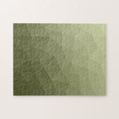 Legergroene verloop geometrisch meshpatroon legpuzzel (Horizontaal)
