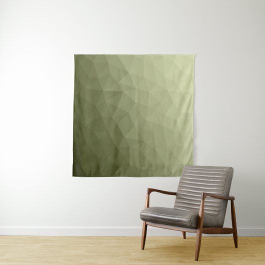 Legergroene verloop geometrisch meshpatroon wandkleed (In Situ (horizontaal))