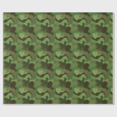 Legergroenen en Browns Camouflage Cadeaupapier (Vlak)