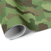 Legergroenen en Browns Camouflage Cadeaupapier (Rol Hoek)