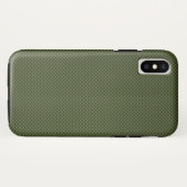 Legergroenkoolstofvezel — Afdruk Case-Mate iPhone Case (Achterkant (horizontaal))