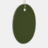 Legergroenkoolstofvezel — Afdruk Keramisch Ornament (Rechts)