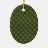 Legergroenkoolstofvezel — Afdruk Keramisch Ornament (Voorkant)