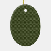 Legergroenkoolstofvezel — Afdruk Keramisch Ornament (Achterkant)