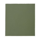 Legergroenkoolstofvezel — Afdruk Notitieblok (Voorkant)
