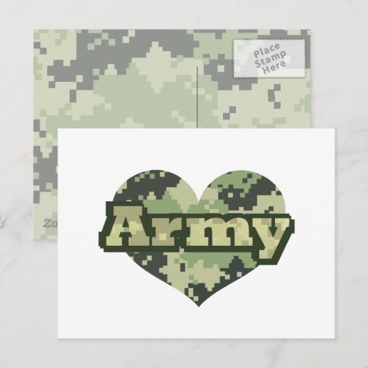 Legerhart Briefkaart (Voorkant / Achterkant)