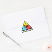 Legerhel op Wheels Vierkante Sticker (Envelop)