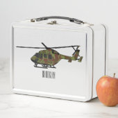 Legerhelikopter cartoon illustratie (In situ)