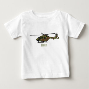 Legerhelikopter cartoon illustratie