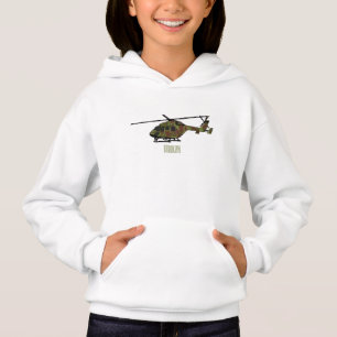 Legerhelikopter cartoon illustratie