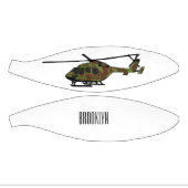 Legerhelikopter cartoon illustratie basketbal (Panelen)