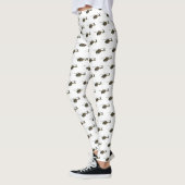 Legerhelikopter cartoon illustratie leggings (Links)