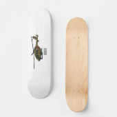 Legerhelikopter cartoon illustratie persoonlijk skateboard (Voorkant)