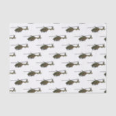 Legerhelikopter cartoon illustratie tissuepapier (Voorkant)