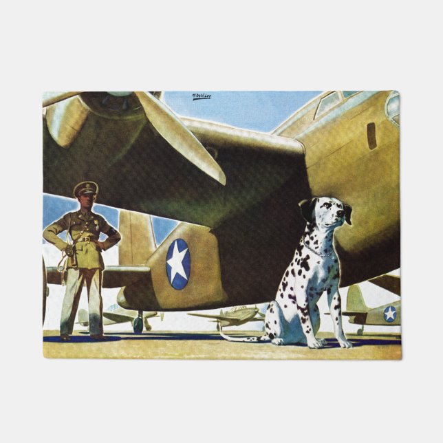 Legerhond Deurmat (Voorkant)