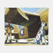 Legerhond Fleece Deken (Voorkant (Horizontaal))