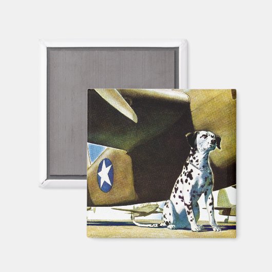 Legerhond Magneet (Voorkant / Achterkant)