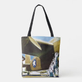 Legerhond Tote Bag (Achterkant)