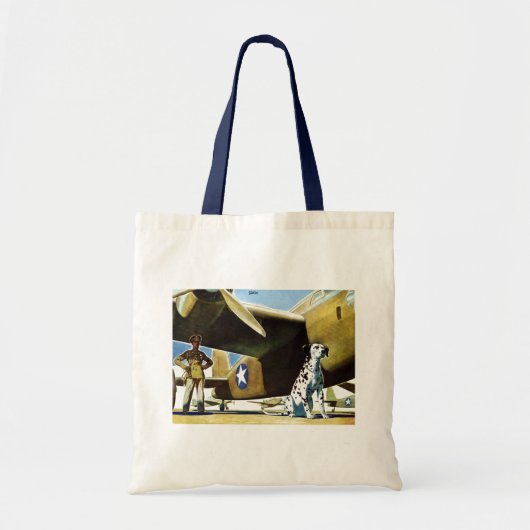 Legerhond Tote Bag (Voorkant)