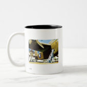 Legerhond Tweekleurige Koffiemok (Links)