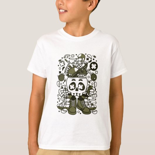 Legerhoofd T-shirt (Voorkant)