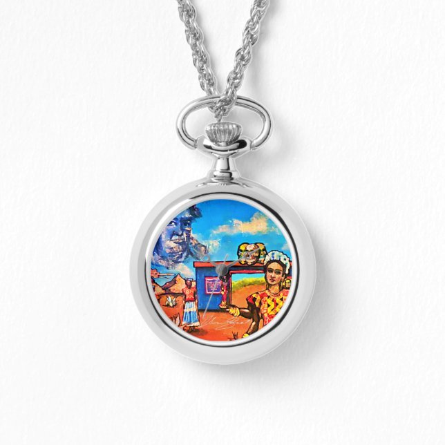 Legering Foto Horloge Ketting (Voorkant)