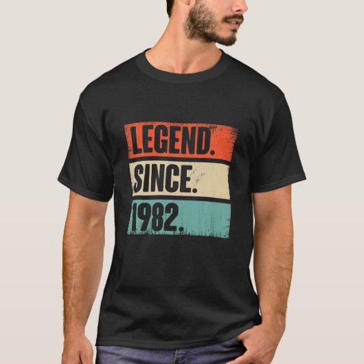 legering sinds 1982, 40 jaar, geboortedag, cadeau t-shirt (Voorkant)