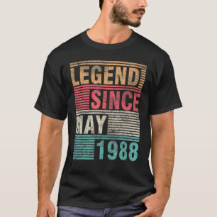 legering sinds mei 1988 Fijne verjaardag 34 jaar T-shirt