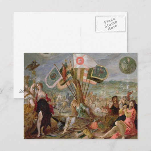 Legering van de Turkse oorlogen Briefkaart (Voorkant / Achterkant)