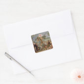 Legering van de Turkse oorlogen Vierkante Sticker (Envelop)