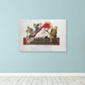 Legering van het omkeren van de troon canvas afdruk (Insitu (Houten vloer))