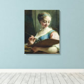 Legering van het schilderen canvas afdruk (Insitu (Houten vloer))