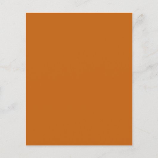Legeringsoranje (effen kleur) flyer (Voorkant)