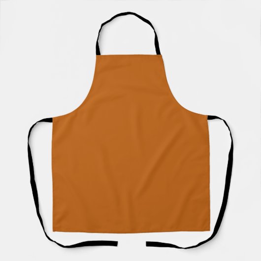 Legeringsoranje (effen kleur) schort (Voorkant)