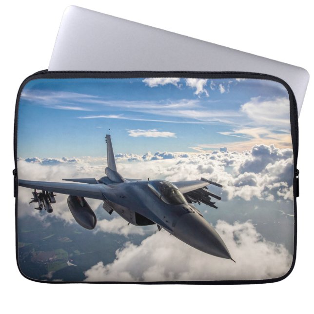 Legerjet Laptop Sleeve (Voorkant)