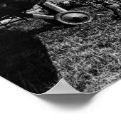 legerkaplain die de preek van het vliegtuig levert poster (Hoek)