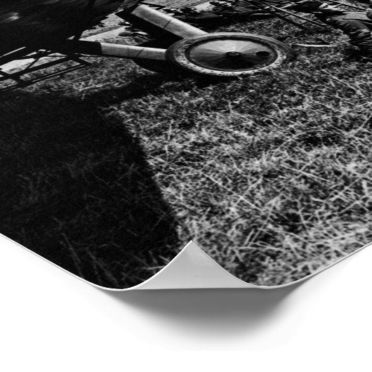 legerkaplain die de preek van het vliegtuig levert poster (Hoek)