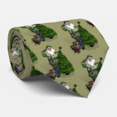 Legerkerstman Stropdas (Opgerold)