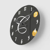 LEGERklasse A Uniform Monogram Initialen wandklok (Hoek)