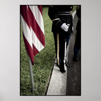 legerkleurenbewaker poster